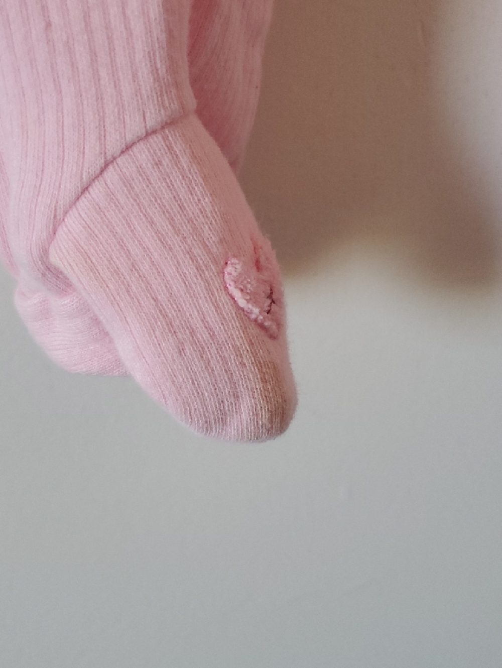 Carter's Embroidered Sweet Pink Bunny Footed Sleeper Baby Girl Size 6 Months - Picture 5 of 5